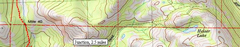 Map of Burnside Lake in Alpine County